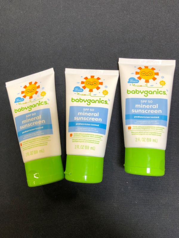 Photo 2 of Babyganics Kids' Sunscreen Lotion 50 SPF - 2 Fl Oz - Packaging May Vary 3PACKS EXP 05/25
