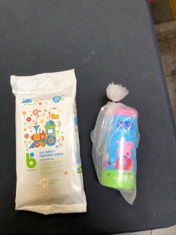 Photo 1 of 2 PC LOT, KIDS WIPES AND BUBBLES