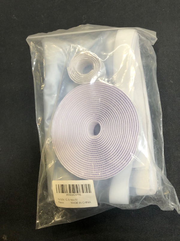 Photo 3 of Zecval Portable AC Window Kit Sealng Film for Vertical Sliding Window, Adjustable Length up to 60" Sliding Window, AC Vent Kit Fit for 5.0”/13cm and 5.9”/15cm Exhaust Hose
