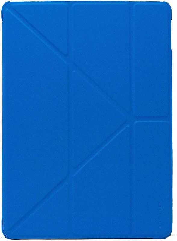 Photo 1 of Slim PU Leather Origami Case for iPad Pro 9.7" (A1673/A1674/A1675) with Scratch-Resistant Interior & Magnetic Closure Auto Sleep/Wake Feature (Blue)
