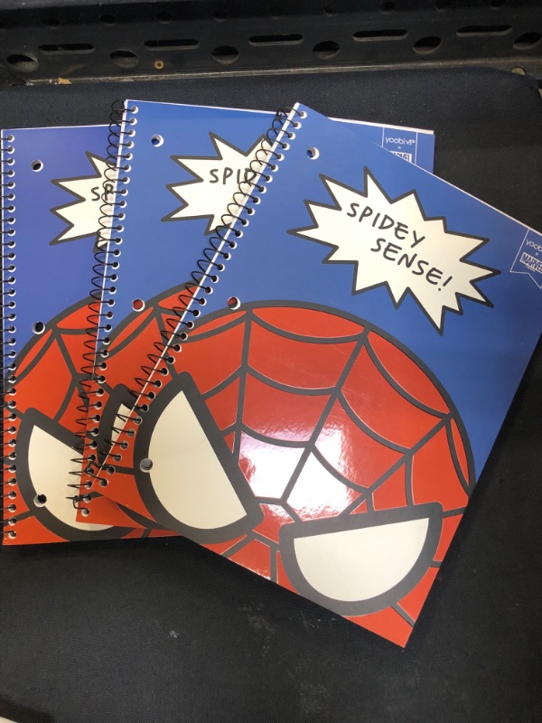 Photo 2 of Yoobi x Marvel Spider-Man Spiral Notebook - 1 Subject College Ruled Notebook, 3-Hole Punched, 100 Sheets - For School & Office - PVC Free, FSC Certified Paper
3PACK