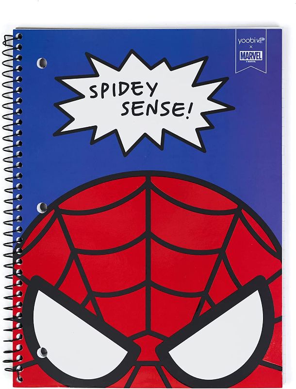 Photo 1 of Yoobi x Marvel Spider-Man Spiral Notebook - 1 Subject College Ruled Notebook, 3-Hole Punched, 100 Sheets - For School & Office - PVC Free, FSC Certified Paper
3PACK
