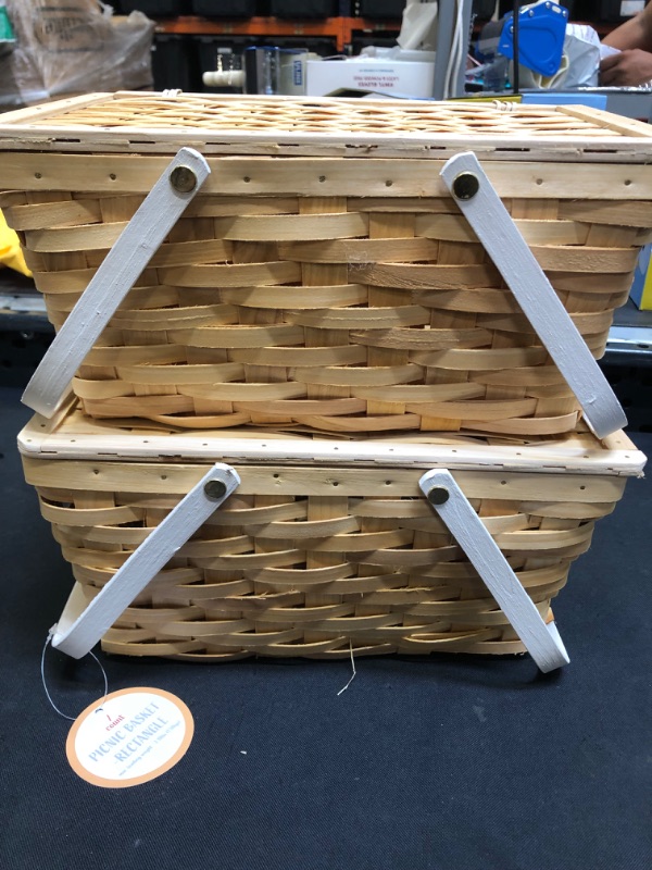 Photo 2 of  1ct Picnic Basket / rectangle 2PACK