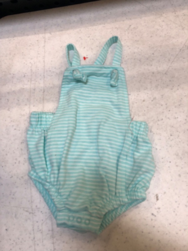 Photo 2 of Baby Textured Bubble Romper - Cat & Jack™ Aqua Blue 0-3M
