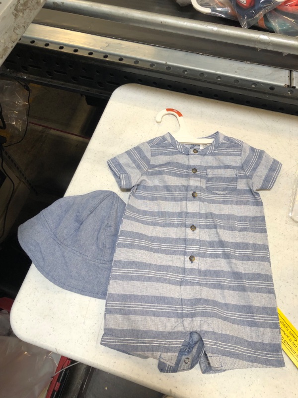 Photo 1 of 2PC BABY BODY SUIT, HAT 9M