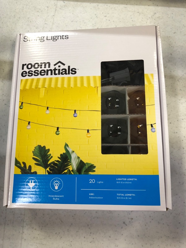 Photo 2 of 20ct Incandescent Glass G40 Bulbs - Room Essentials™

