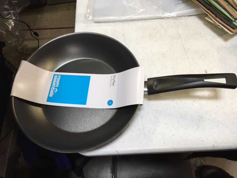 Photo 2 of 11" Aluminum Nonstick Fry Pan Black - Room Essentials™
