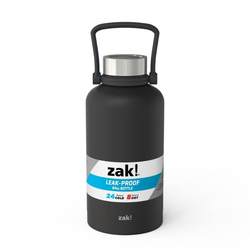 Photo 1 of Zak! Designs 64oz Double Wall Stainless Steel Growler - Black
