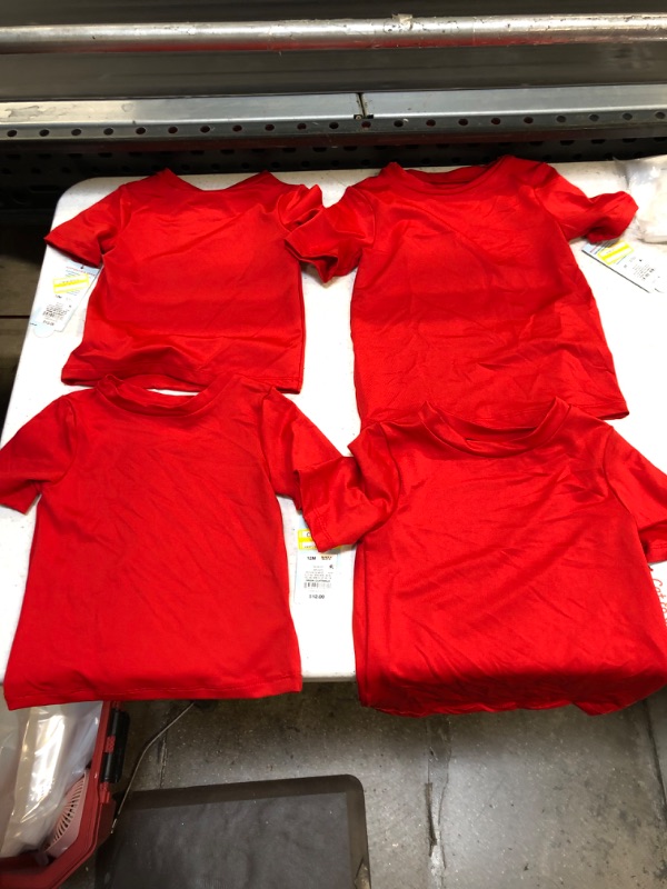Photo 1 of 4 pack little kids red shirts, sizes vary 