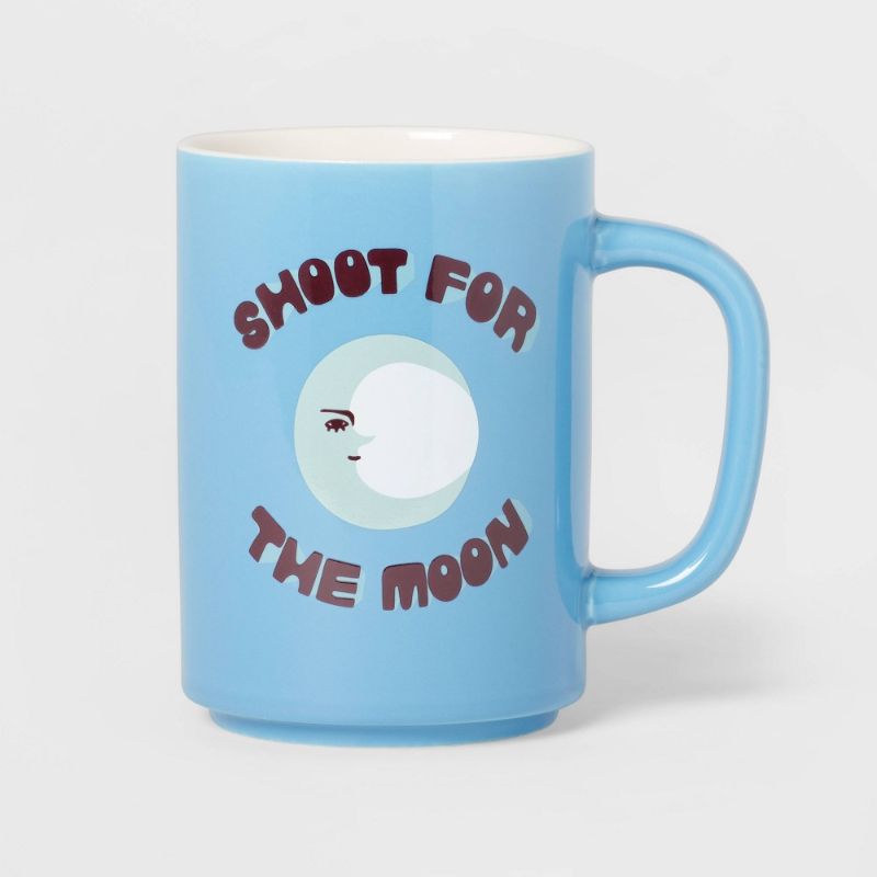 Photo 1 of 16oz Stoneware Shoot for the Moon Mug - Room Essentials™ 3 COUNT 