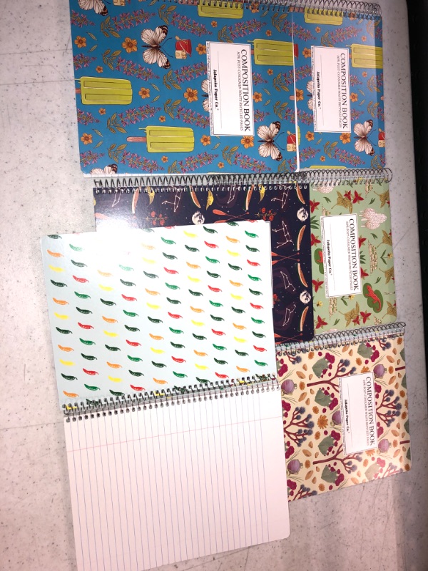 Photo 1 of 6 COLORFUL COMPOSITION NOTEBOOKS FOR SCHOOL 