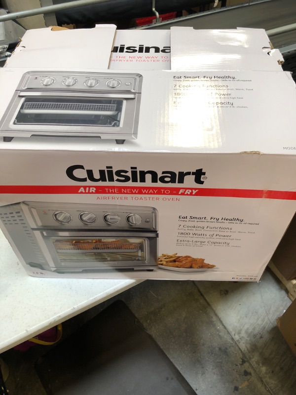 Photo 2 of ***SOLD FOR PARTS ONLY***Cuisinart - Air Fryer Toaster Oven - Stainless Steel