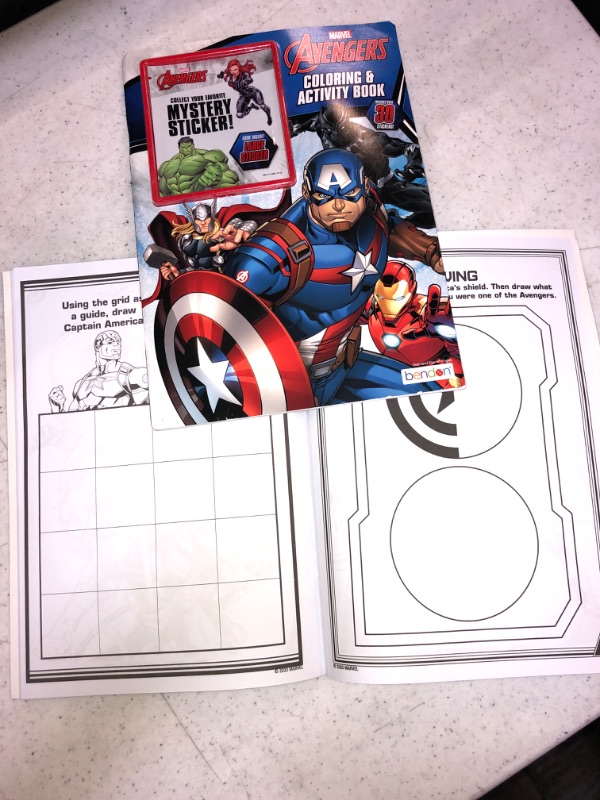 Photo 2 of 2 COUNT Marvel Avengers Mystery Sticker Book