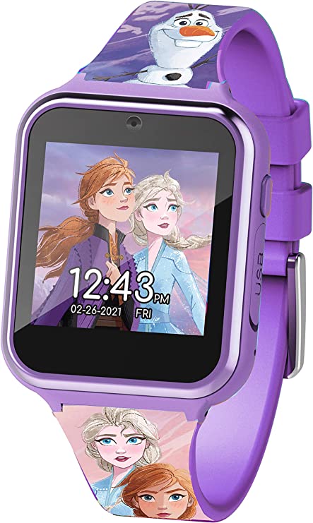 Photo 1 of Accutime Kids Disney Frozen Smart Watch with Camera for Kids and Toddlers - Interactive Smartwatch for Boys & Girls with Games, Voice Recorder, Calculator, Pedometer, Alarm, Stopwatch
