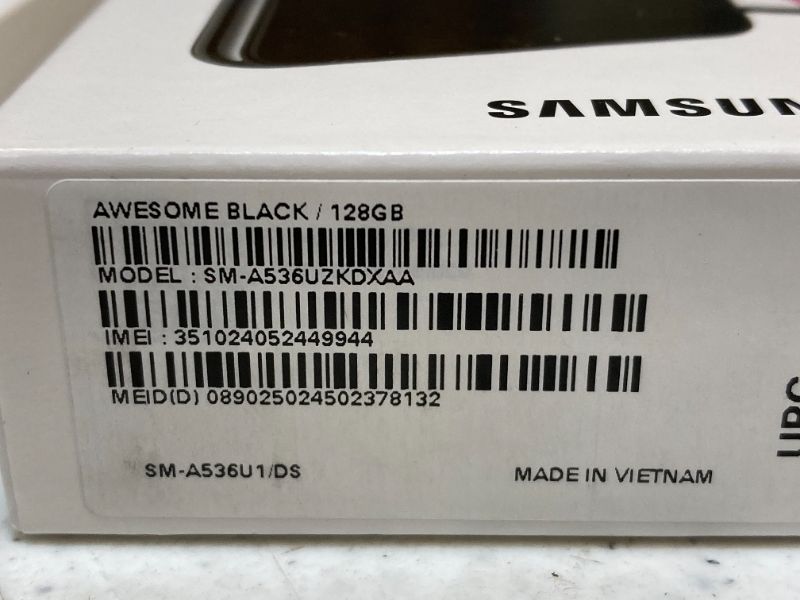 Photo 1 of Samsung Galaxy A53 5G Unlocked (128GB) Smartphone - Black


