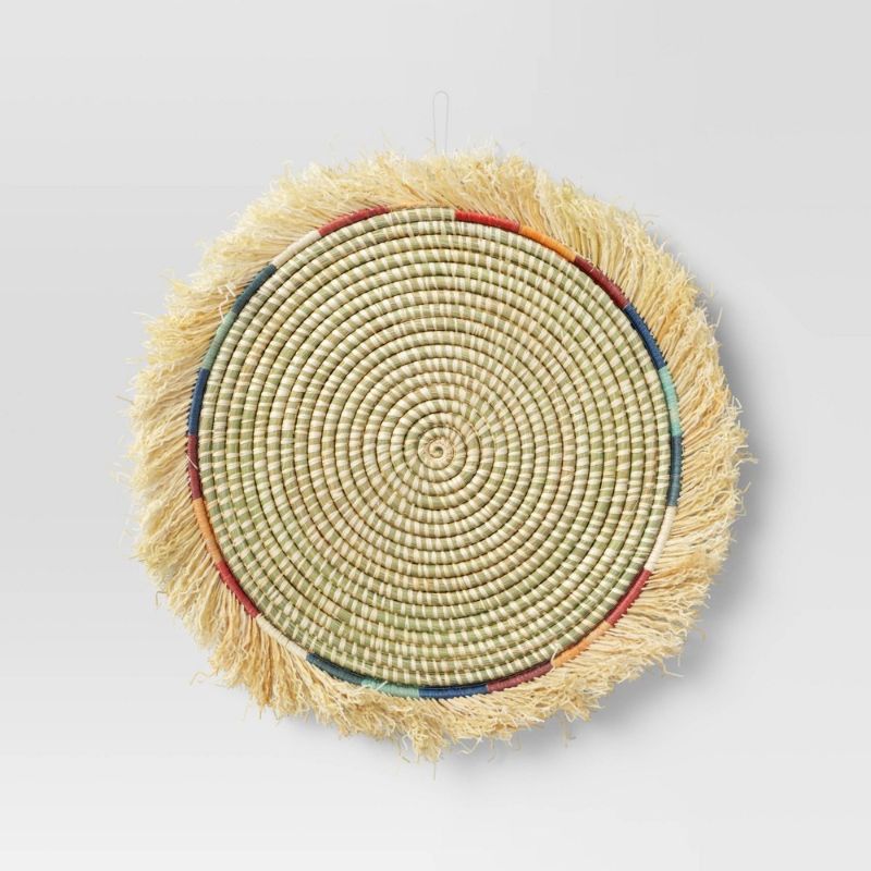 Photo 1 of All Across Africa Woven Fringed Wall Plate - Threshold™
