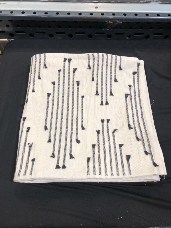 Photo 2 of 108 X 14 Cotton Modern Diamond Table Runner - Threshold
