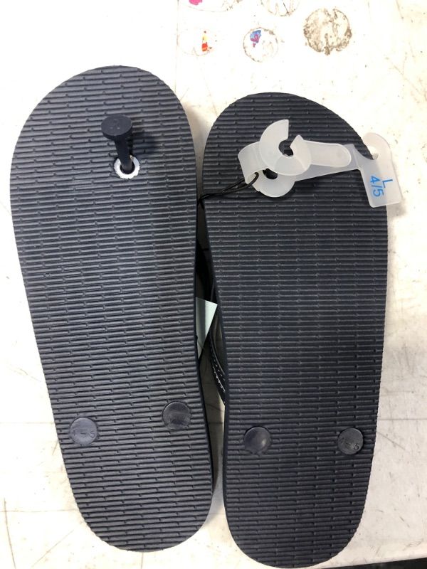 Photo 1 of Girls' Sam Tie-Dye Slip-on Flip Flop Sandals - Cat & Jack Navy Blue L 2PCS
