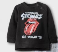 Photo 1 of Baby Boys' Rolling Stones Long Sleeve Fleece Pullover SIZE 18M