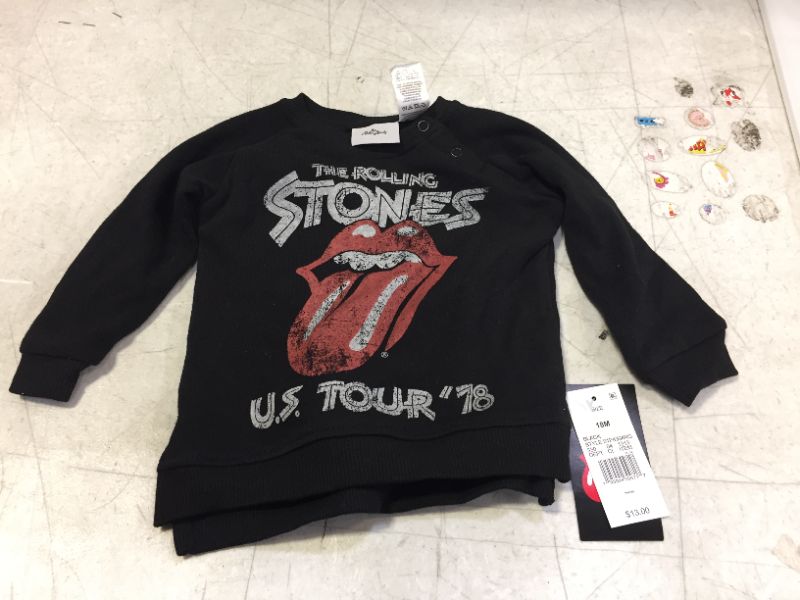 Photo 2 of Baby Boys' Rolling Stones Long Sleeve Fleece Pullover SIZE 18M