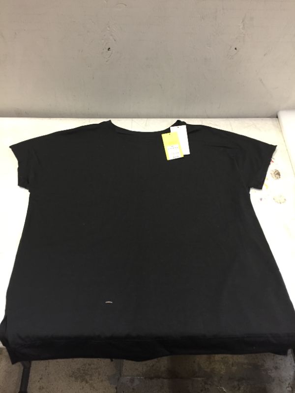 Photo 2 of Black Active Moisture Women's Wicking Short Sleeve Top - X-Small
