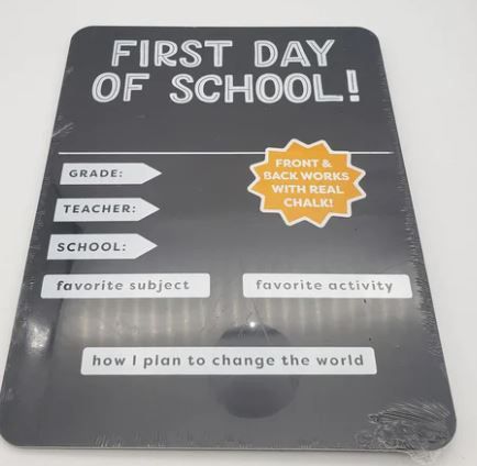 Photo 1 of 11.5" x 9" First Day Of School Chalk Board PACK OF 3