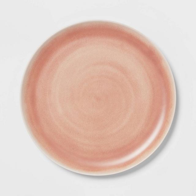 Photo 1 of 10.5" Bamboo and Melamine Dinner Plate Coral - Threshold set of 4
