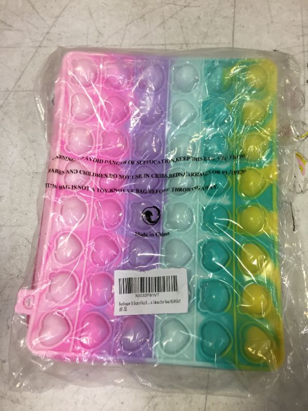 Photo 2 of Genovega Pop Rainbow Purse for Girls Toys Bag Kid School Shoulder Handbag Pack Backpack Birthday Wallet Pink Toy Gift for 2022 Stuffers 3 4 5 6 7 8 9 10 11 12 Years Old Sensory
