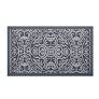 Photo 1 of 34" x 20" Vintage Print Comfort Kitchen Rug Gray - Threshold