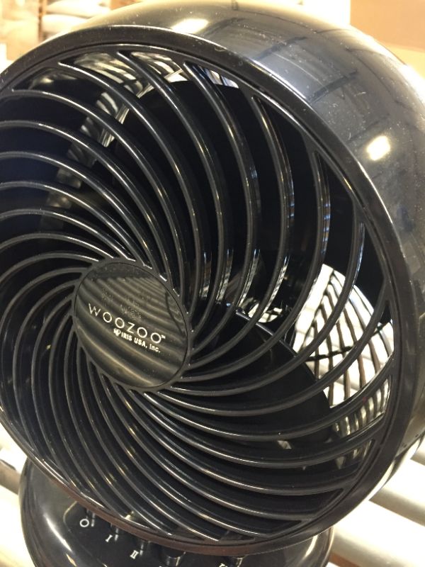 Photo 2 of IRIS USA WOOZOO Oscillating Fan, Vortex Fan, Air Circulation, 3 Speed Settings, 6 Tilting Head Settings, 74ft Max Air Distance, Large, Black
