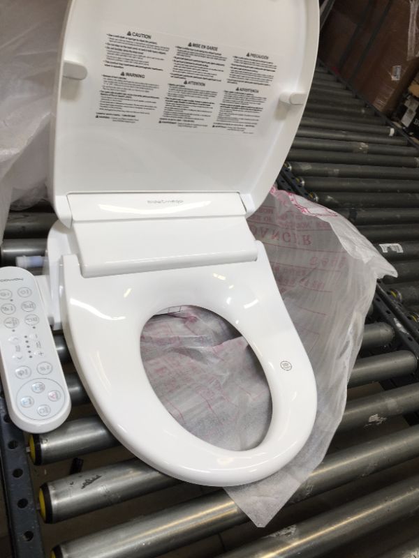 Photo 6 of Coway Bidetmega 150 Smart Electronic Bidet Seat with Innovative i-WAVE Technology (For Rounded Toilet Bowl), Bidetmega 150R, White
