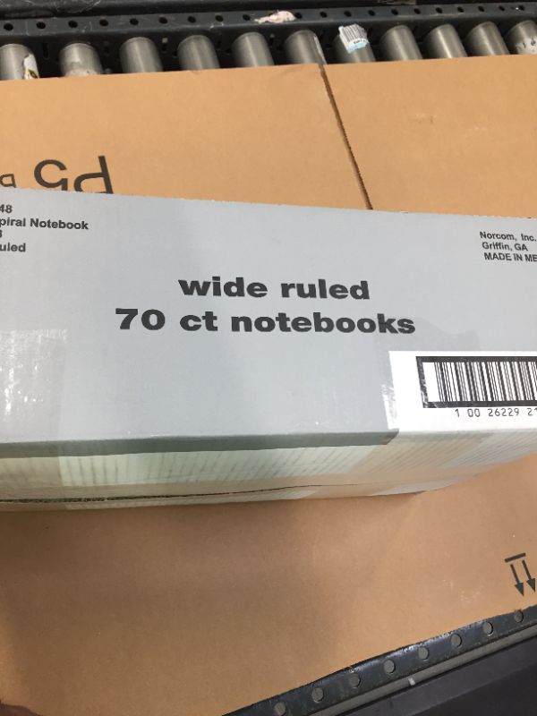 Photo 1 of 70ct wide ruled notebook 