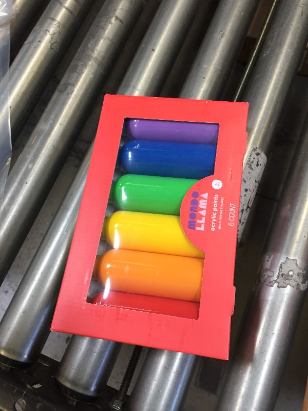 Photo 1 of 6ct 4oz Acrylic Paint Set Primary Colors - Mondo Llama™

