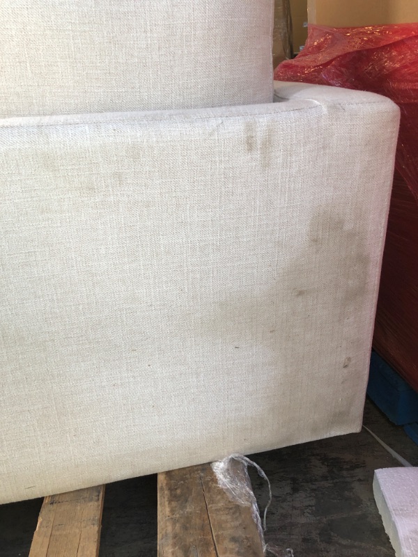 Photo 5 of  Convertible Sectional Sofa, L Shaped Couch with Linen Fabric----very dirty from shipping intense cleaning needed 