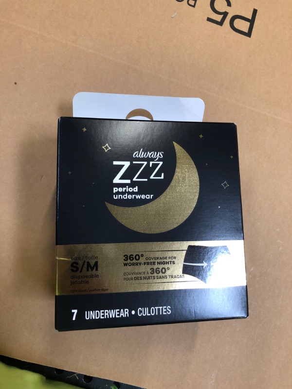 Photo 3 of Always ZZZ Overnight Period Underwear - S/M - 7ct

