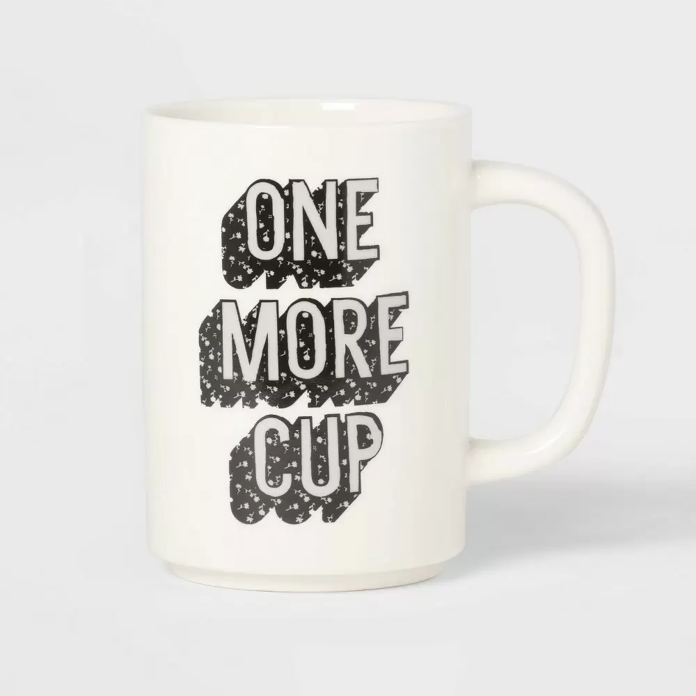 Photo 1 of 16oz Stoneware One More Cup Mug - Room Essentials--2pcs