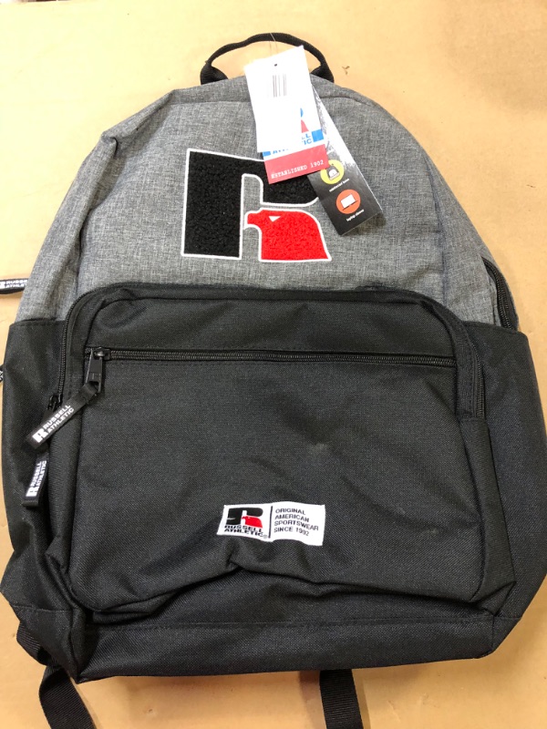 Photo 2 of Russell Athletic Playmaker 18" Backpack - Heather Gray/Black