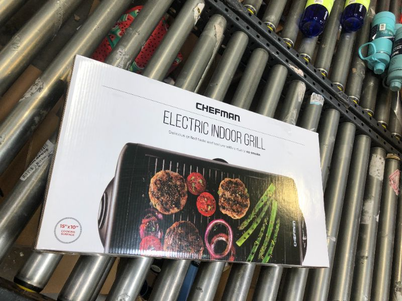 Photo 1 of Chefman Electric Smokeless Indoor Grill w/ Non-Stick Cooking Surface & Knob
