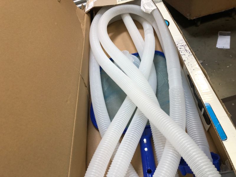 Photo 1 of Bestway 58234 Above Ground Pool Cleaning & Maintenance Accessories Set Kit for Filter Pumps with a 530 GPH Flow Rate - Blue----missing parts --sale for parts only 
