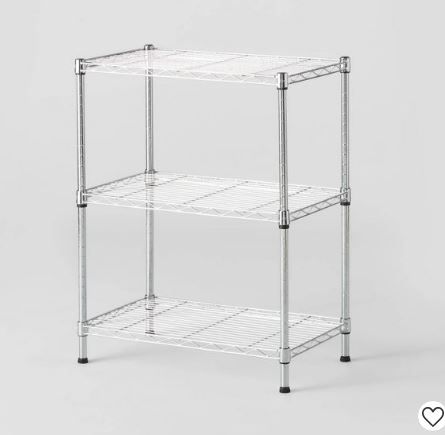 Photo 1 of 3 Tier Wire Shelving Chrome - Brightroom
