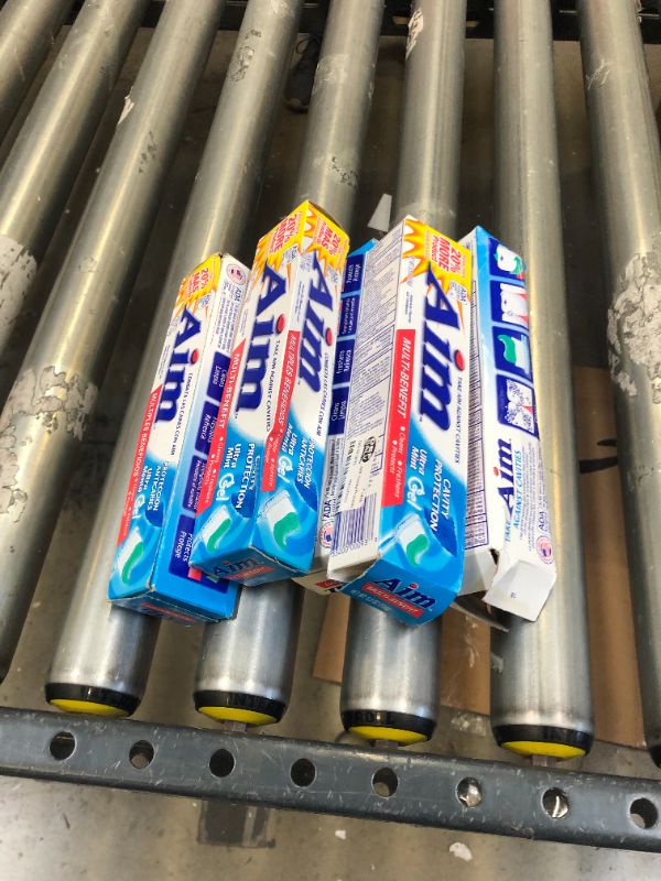 Photo 1 of 5----Aim Multibenefit Fluoride Toothpaste & Cavity Protection, Ultra Mint Gel, 5.5 oz, 1 ea