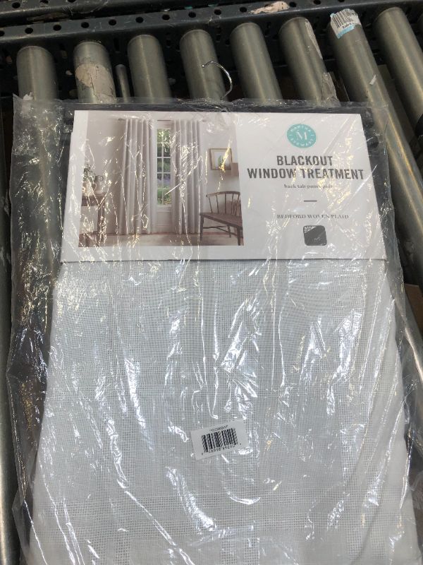 Photo 1 of 2pk Blackout Bedford Woven Window Curtain Panels - Martha Stewart

