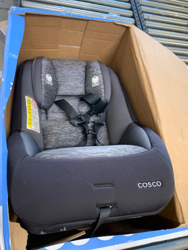 Photo 3 of Cosco Mighty Fit Convertible Car Seat - Heather Onyx, Box Packaging Damaged, Minor Use, Minor Scratches and Scuffs
