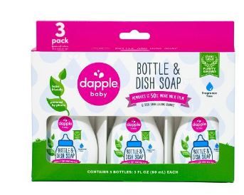 Photo 1 of Dapple Baby Bottle & Dish Soap Travel - 9 fl oz, 2 PACK BUNDLE

