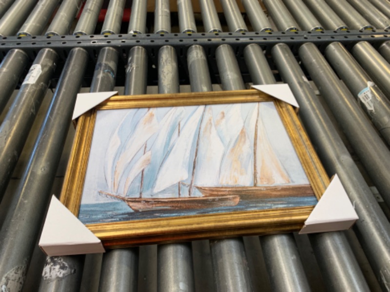 Photo 2 of 16 x 12 Sailboats Framed Wall Canvas - Threshold