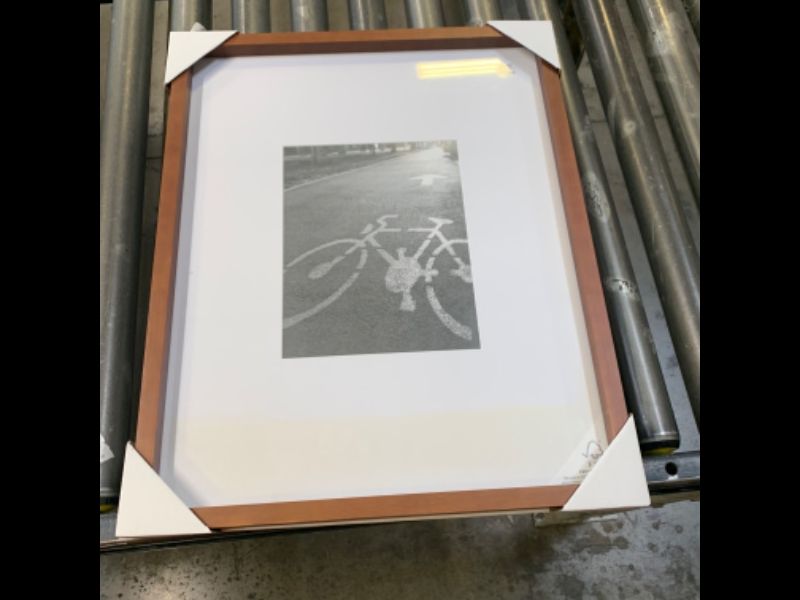 Photo 2 of 16" x 20" Matted to 8" x 10" Mid Tone Single Image Picture Frame Brown - Project 62