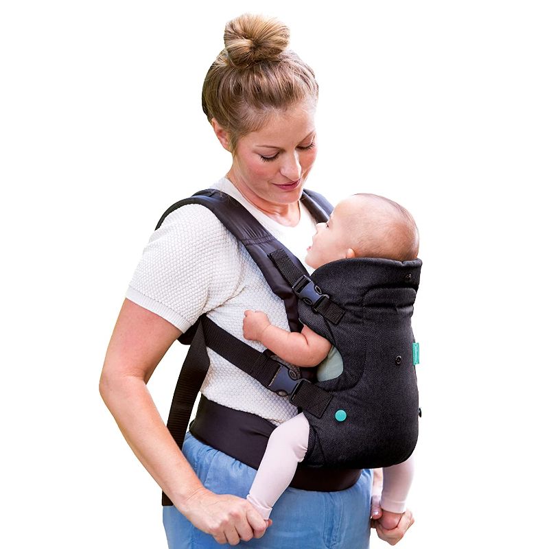 Photo 1 of Infantino Flip 4-in-1 Carrier - Ergonomic, Convertible, face-in and face-Out, Front and Back Carry for Newborns and Older Babies 8-32 lbs
