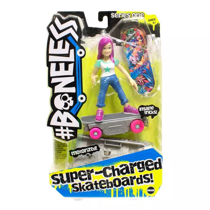 Photo 1 of #Boneless Super-Charged Mini Toy Stunt Skateboard with Poseable Skater - Mia


