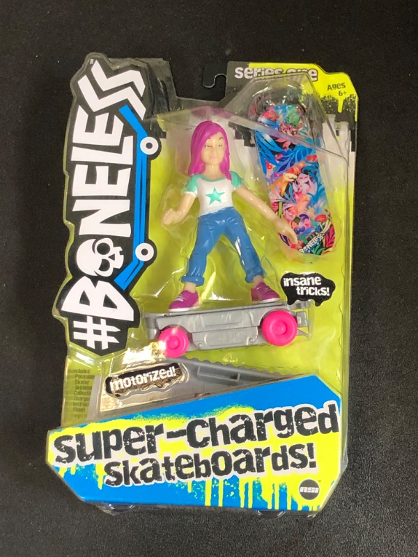 Photo 2 of #Boneless Super-Charged Mini Toy Stunt Skateboard with Poseable Skater - Mia


