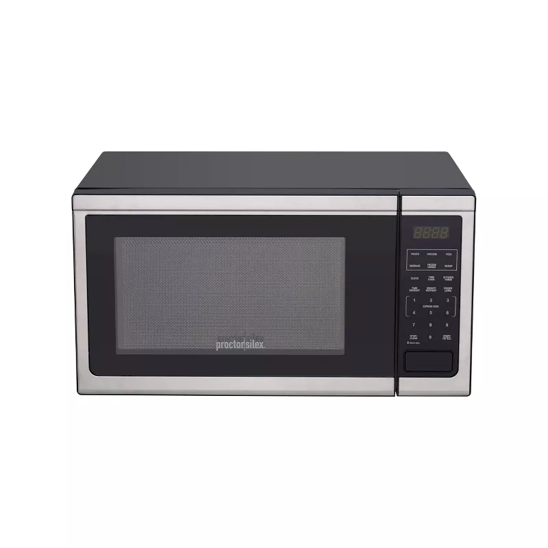 Photo 1 of Proctor Silex 1.1 cu ft 1000 Watt Microwave Oven - Stainless Steel

